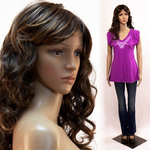 Sewing Notions & Supplies Realistic Female Mannequin Head with Base with 2 Wigs AMT Mannequins