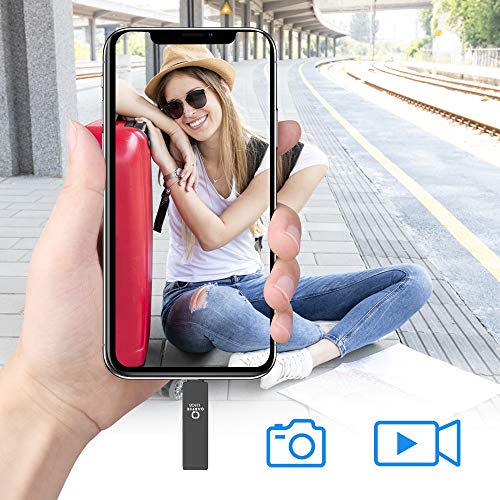 Flash Drive Compatible iPhone, Photo Stick 128GB Support iPhone, Memory Stick Photostick Mobile, Thumb Drive USB 3.0 Compatible iPhone/iPad/Android Backup OTG Smart Phone QARFEE Black - Thumbnail 7