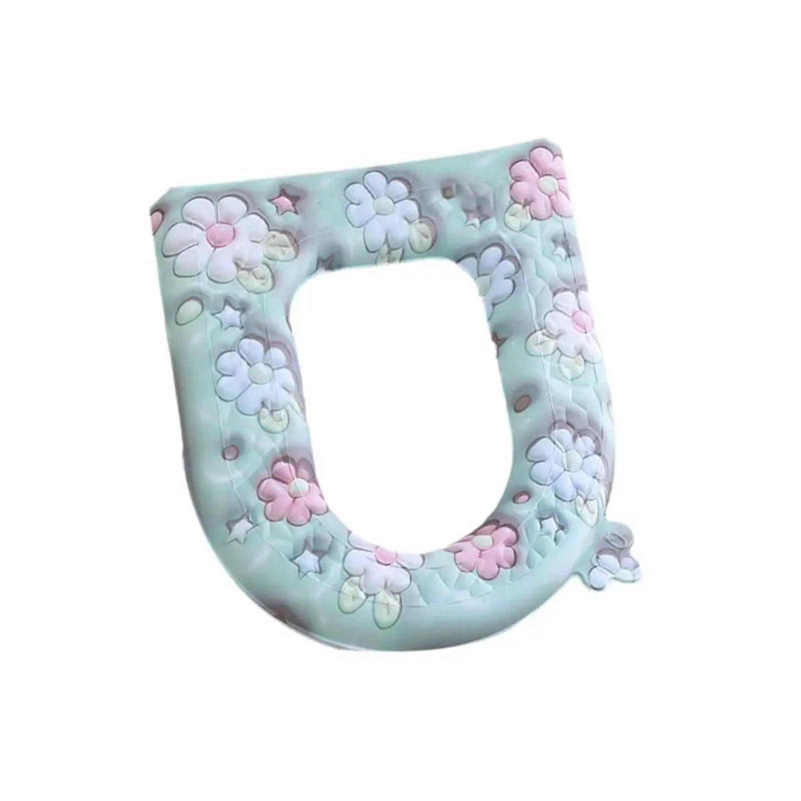 MZSKLW Padded Toilet Seat Toilet Seat Cover Washable Bathroom Soft Lid Cushio(Color-B)