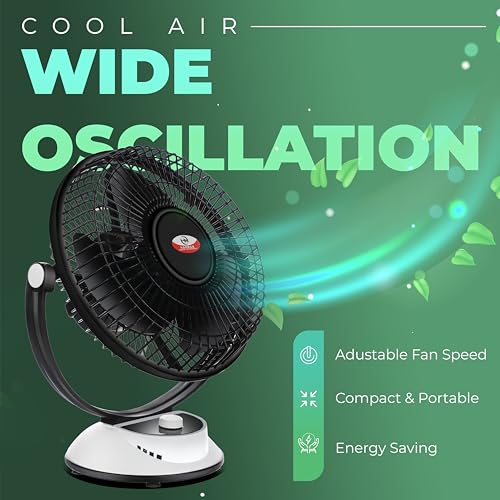 Image of HM Wave Table Fan P1 300 MM Home & Office | Ultra High Speed 12 Inch 3 Blade | High Air Delivery | 3 Speed Setting | Star Rated Teble Fan | 1 Year Warranty 【BLACK】