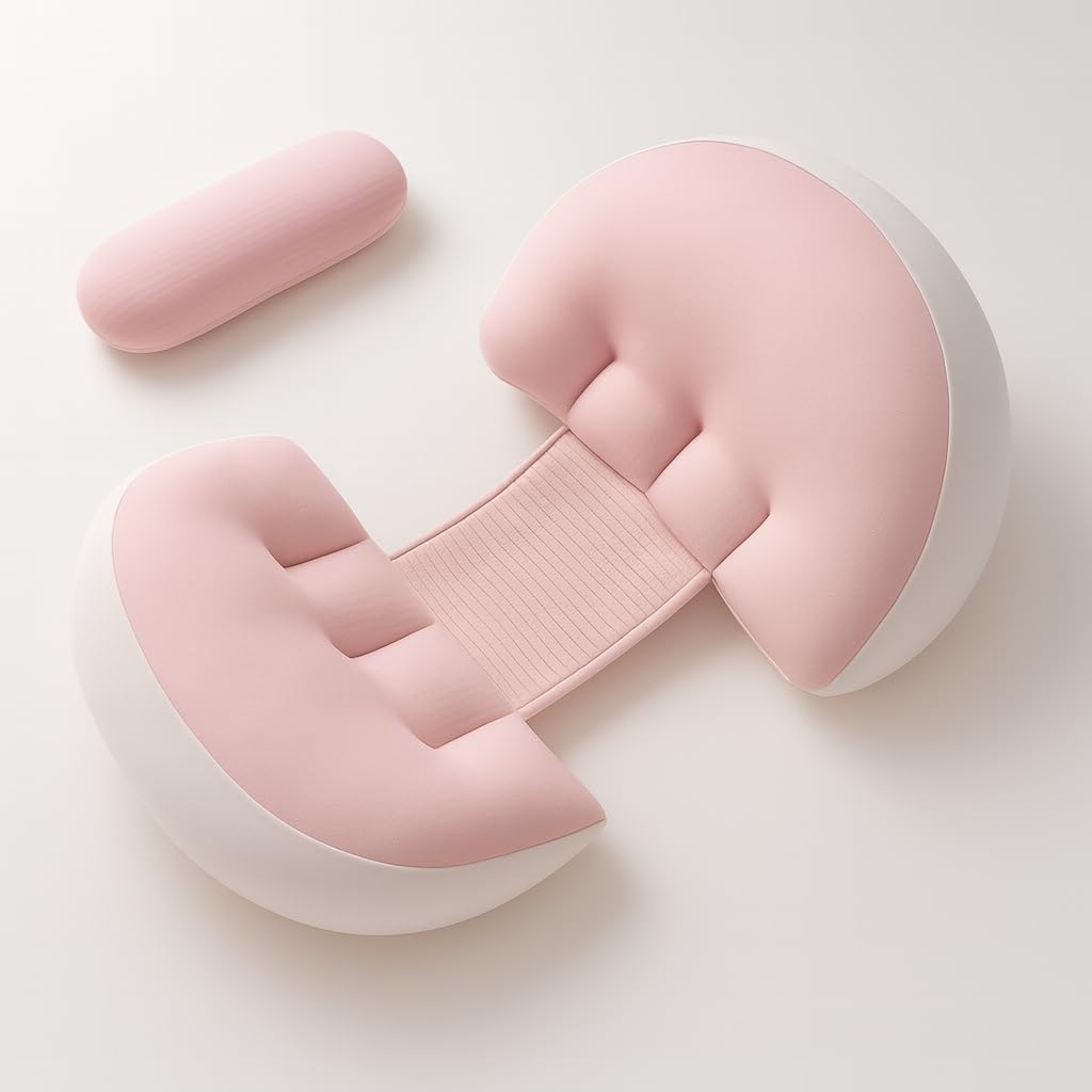 OBABY Pregnancy Pillow – Adjustable U Shaped Pregnancy Pillow for Belly and Back Support, Maternity Body Pillow for Side Sleeping, Compact Pregnancy Support Pillow for Comfort.-image-42