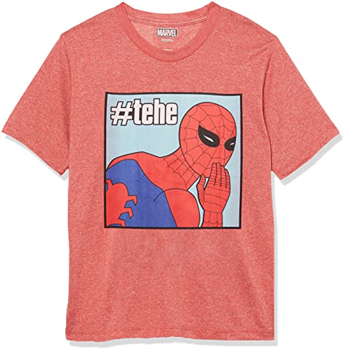 T-shirt Marvel en jersey rouge chiné taille S vêtement été enfant