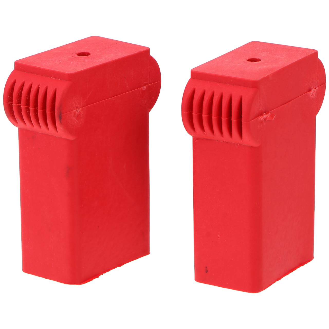ANDRESLAD 2pcs Ladder Top Protector Pads Non-Slip Ladder End Caps Feet Replacement Rubber Cover, Red, 8x5cm - Image 4
