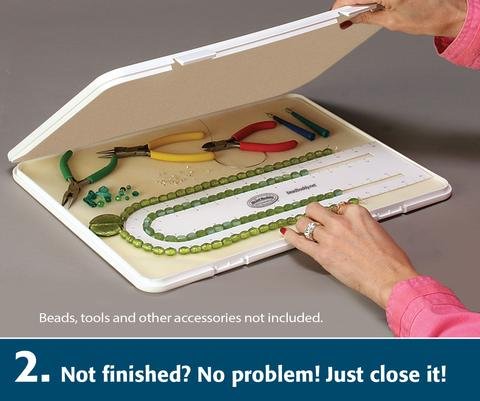 Bead Buddy Design Save And Go Portable Beading Kit - Beading Project Organizer - Dimensions 16 Inches By 12 Inches By 1 Inch #TOP1