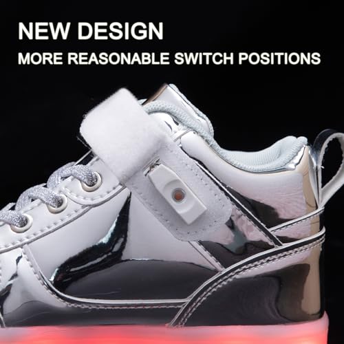 Kids Light up Shoes Led Shoes for Boys Girls USB Charging Flashing Trainers High Top Sneakers2
