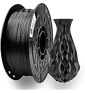 CCTREE 3D Printer Carbon Fiber PETG Filament 1.75mm, PETG CF Filament 1KG (2.2lbs) Spool Dimensio...
