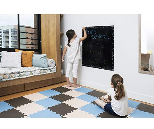 Image of MioTetto Foam Floor Tiles for Kids - Non-Toxic Soft Comfortable Baby Play Mat, Thick Tummy Time Mat, Interlocking Foam Tiles for Development & Crawling, Soft Cushioned Play mat for Babies 6-12 Months