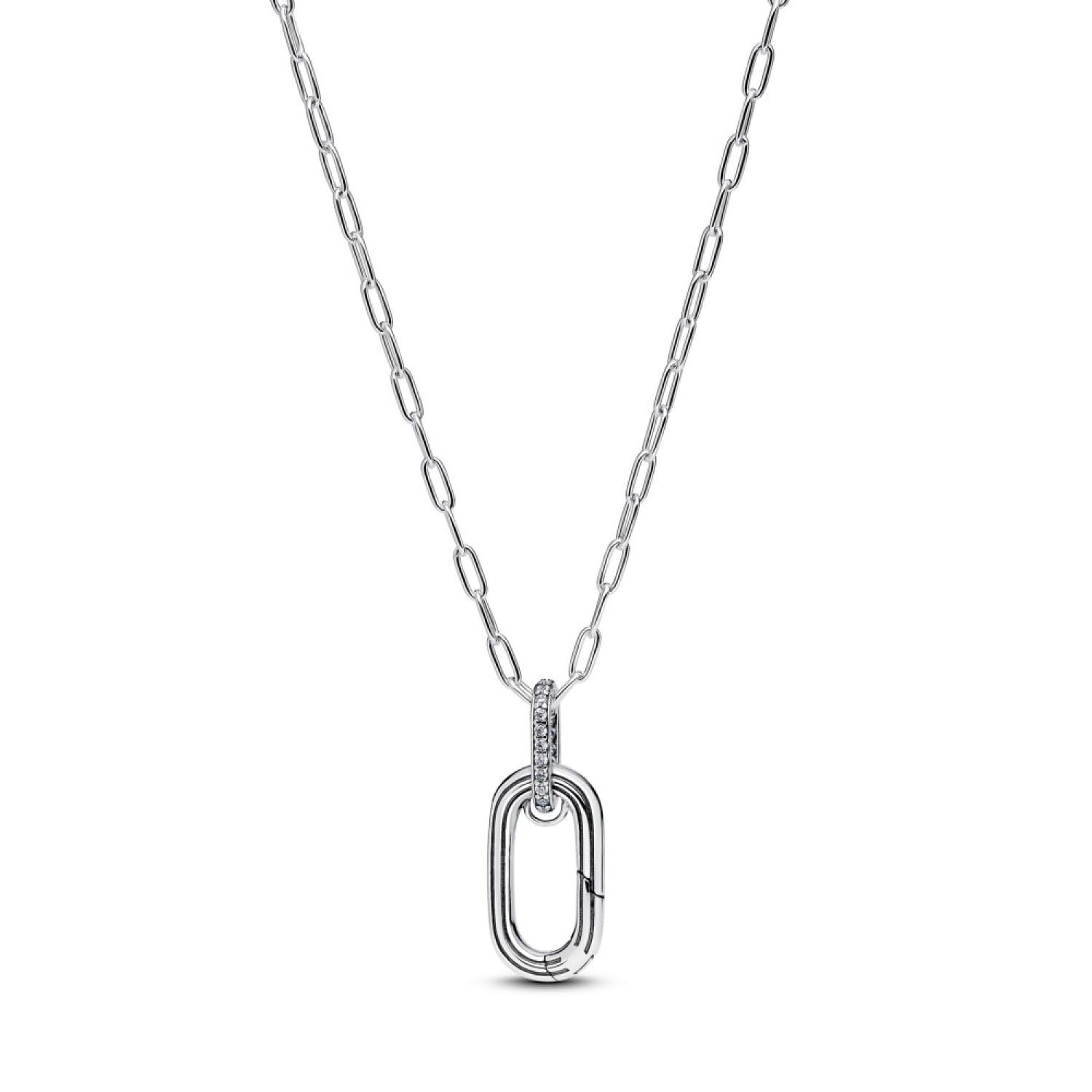 Pandora Anhänger-Halskette mit aufklappbarem Glied 394086C01-50 Damenhalskette