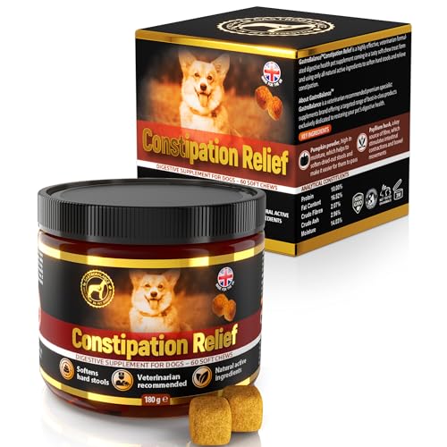 GastroBalance linderung verstopfung beim Hund – 60 weichen kausnacks abführmittel für Hunde 100% natürliche Wirkstoffe (English)