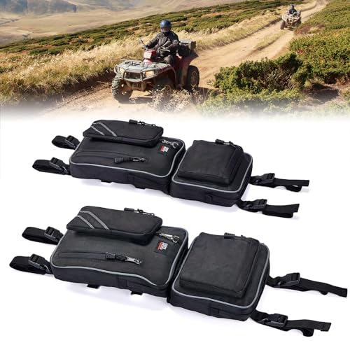 KEMIMOTO ATV Fender Bags Detachable ATV Gear Bags Water-resistance Saddle Bags with Water Holder Compatible...