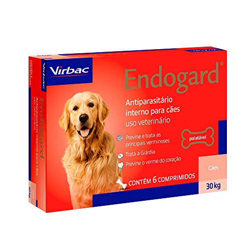 Vermífugo Virbac Endogard para Cães até 30 Kg - 6 comprimidos