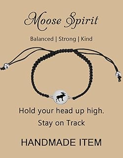 Moose Gift Moose Spirit Balanced Strong Kind Moose Jewelry Inspirational Gift Moose Lover Gift