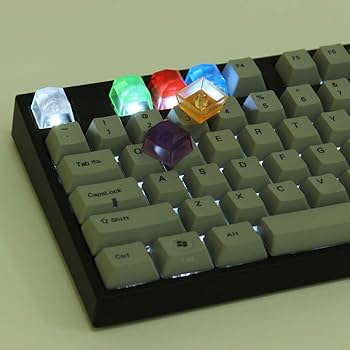 【新開発】「まるで石！」なキーキャップ Amazon.co.jp: キーボードキャップ 樹脂の宝石用原石の完全に