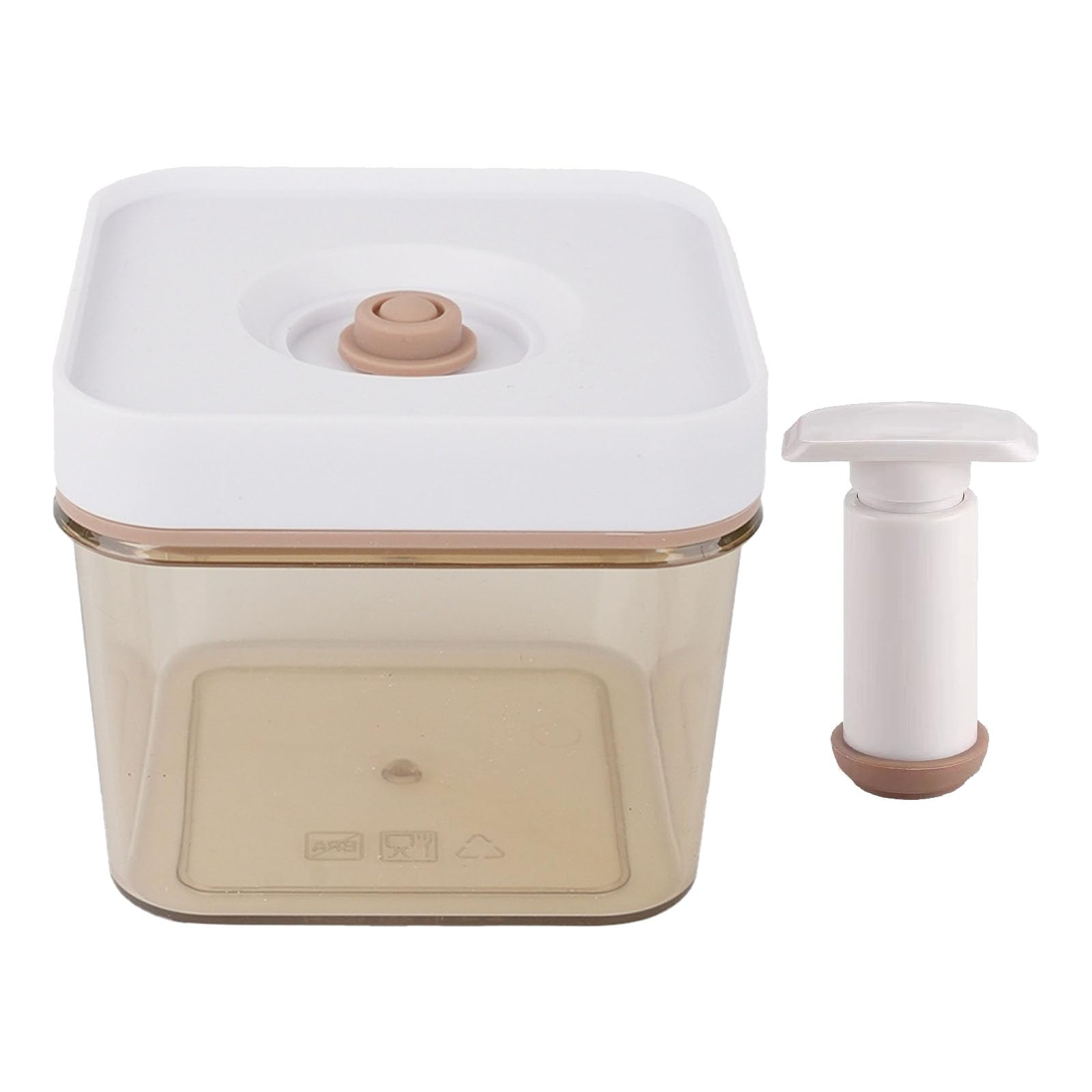 Xinsheinelry Kitchen Container with Silicone Sealed Lid Refrigerator Food Vacuum Storage Box Fridge Organiser for Fruit Snacks Vacuum Food Storage Container