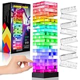 Party Games for Adults and Family,Adult Games for Game Night,3 Flash Mode Light Up Tumble Tower with