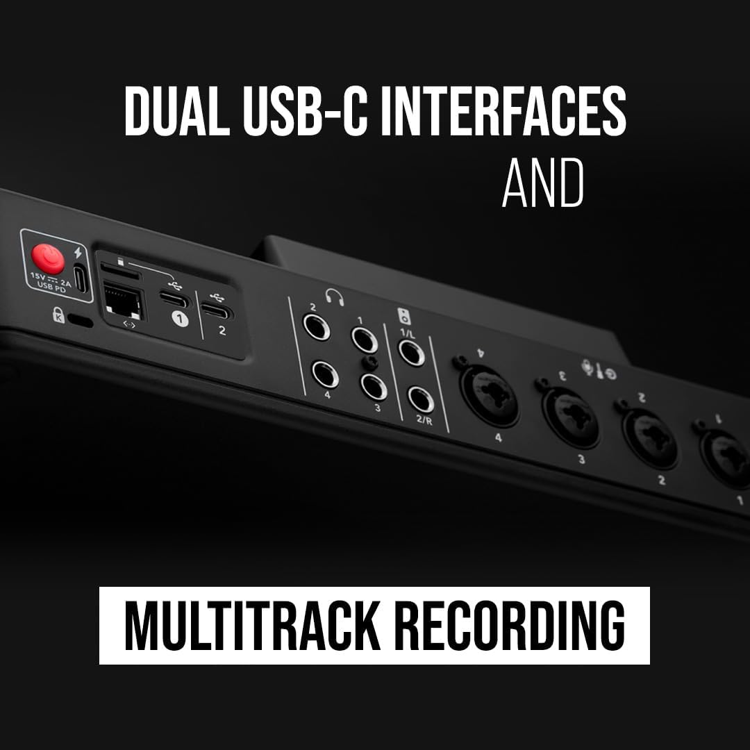 RØDE RØDECaster Pro II Soluzione di produzione all-in-one RØDE RØDECaster Pro II per i podcast & Stagg Cavo da microfono a mixer SMC6 da 6 metri XLR (m) -XLR (f), nero