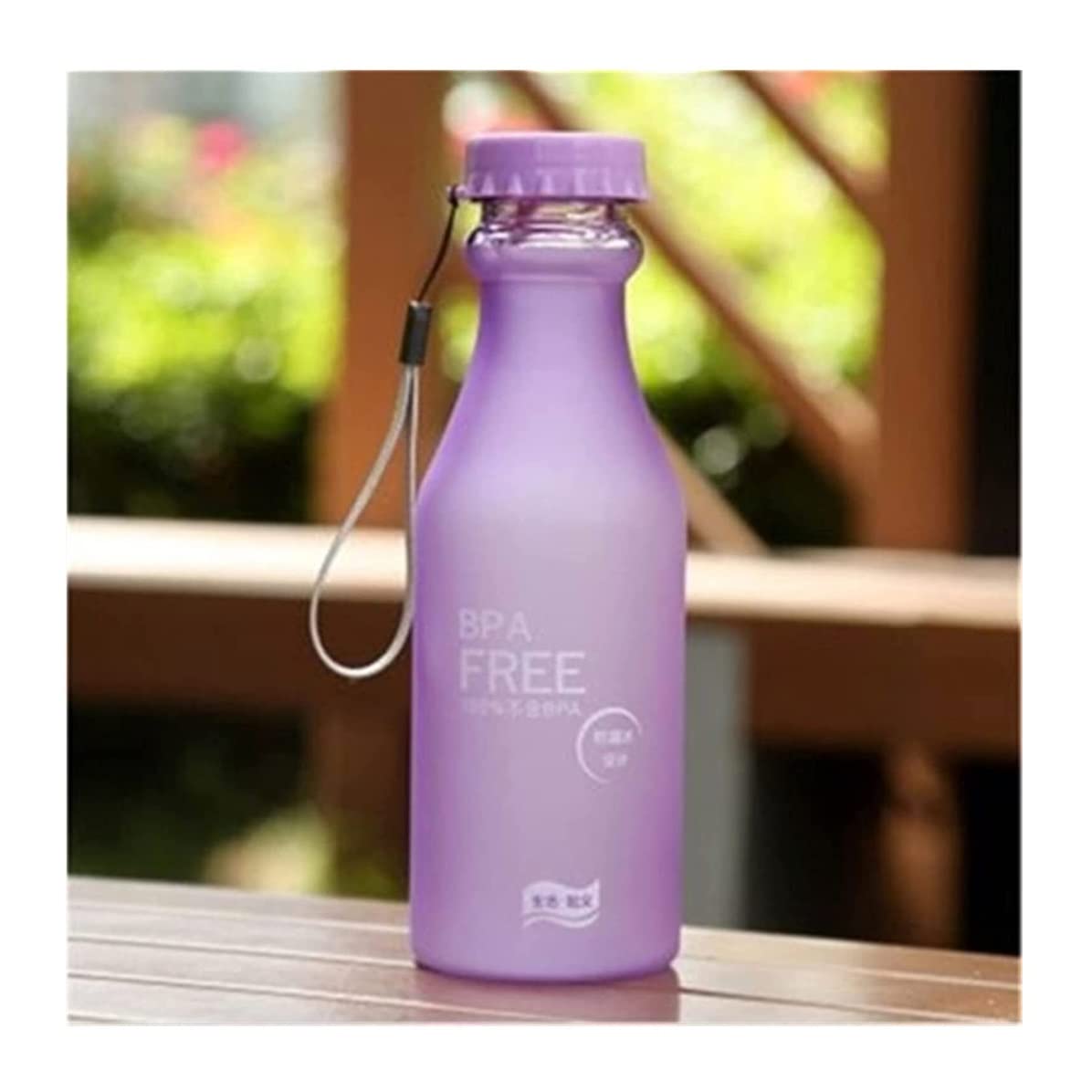 Botella Agua Gimnasio Botella De Refresco A Prueba De Caídas De Color Caramelo Creativa De 500ML, Botella De Agua Sellada Esmerilada De Plástico, Taza De Agua Deportiva Portátil Botella Agua Deporte(P