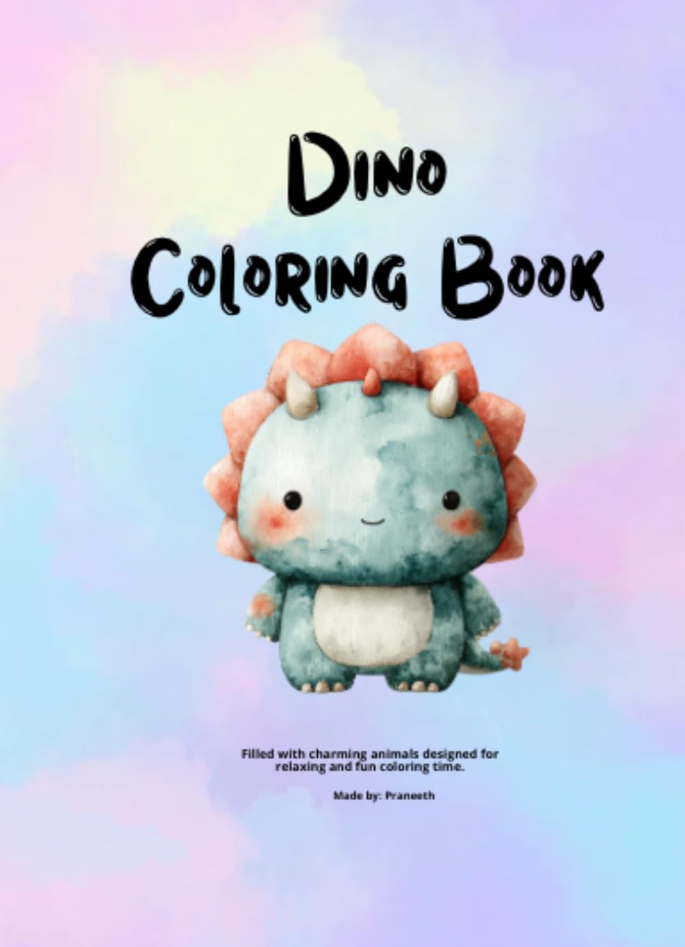 Dino Coloring Book Fun and Relaxing Coloring Pages for Kids