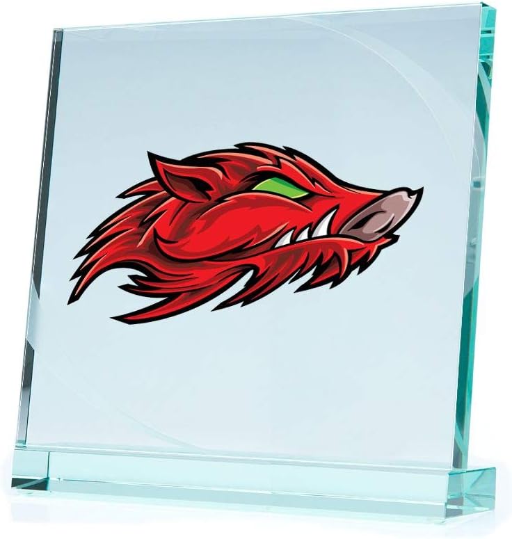 Razorback Red Wild Pig Head Sticker Decal, Spanish Explorers' Legacy for Elevate The Essence Full Color Print (3X1,6)