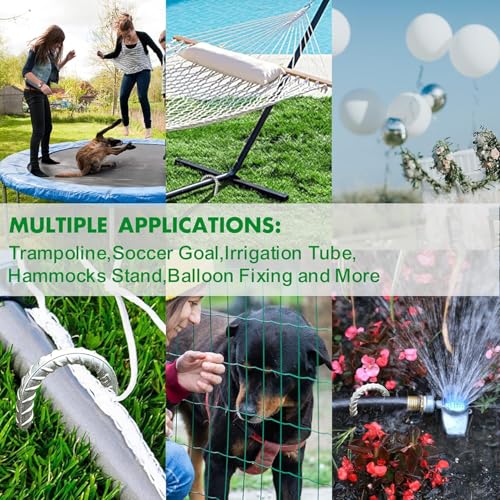 Image of Eurmax USA 4 Pack Rebar J-Shape Groud Stakes, Heavy Duty Ground Anchors, Windproof Anti-Flip Metal Tent Pegs for Trampoline,Soccer Goals, Fences and Outdoor Playsets