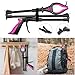 2 Pack 32'' Long Grabber Tool, Grabbers for Elderly Grab It Reaching Tool with Light, Grabber Reacher Tool Heavy Duty with Rotating Jaw & Magnets(Black Rose)