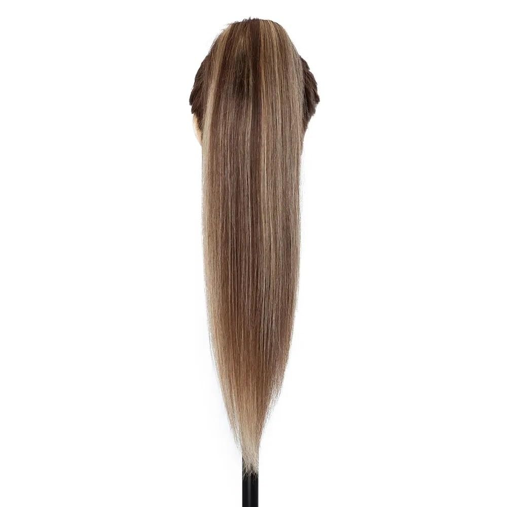 Kucyk Kucyk Ogony Ludzkich Włosów Przedłużanie Włosów, Klip W Treski Dla Kobiet Kucyk Extension(P4/27.14 inch 105g)
