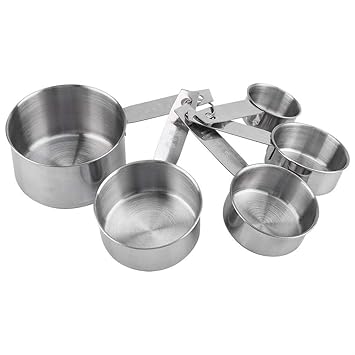 Measuring Cup, 5pcs/ Set Stainless Steel Anti-Rust Measuring Cup Spoon Baking Cooking Tool Bar Supply