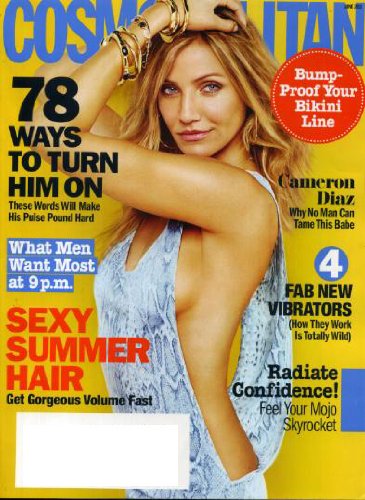 Cosmopolitan June 2011 Cameron Diaz on Cover, 78 Ways to Turn Him On