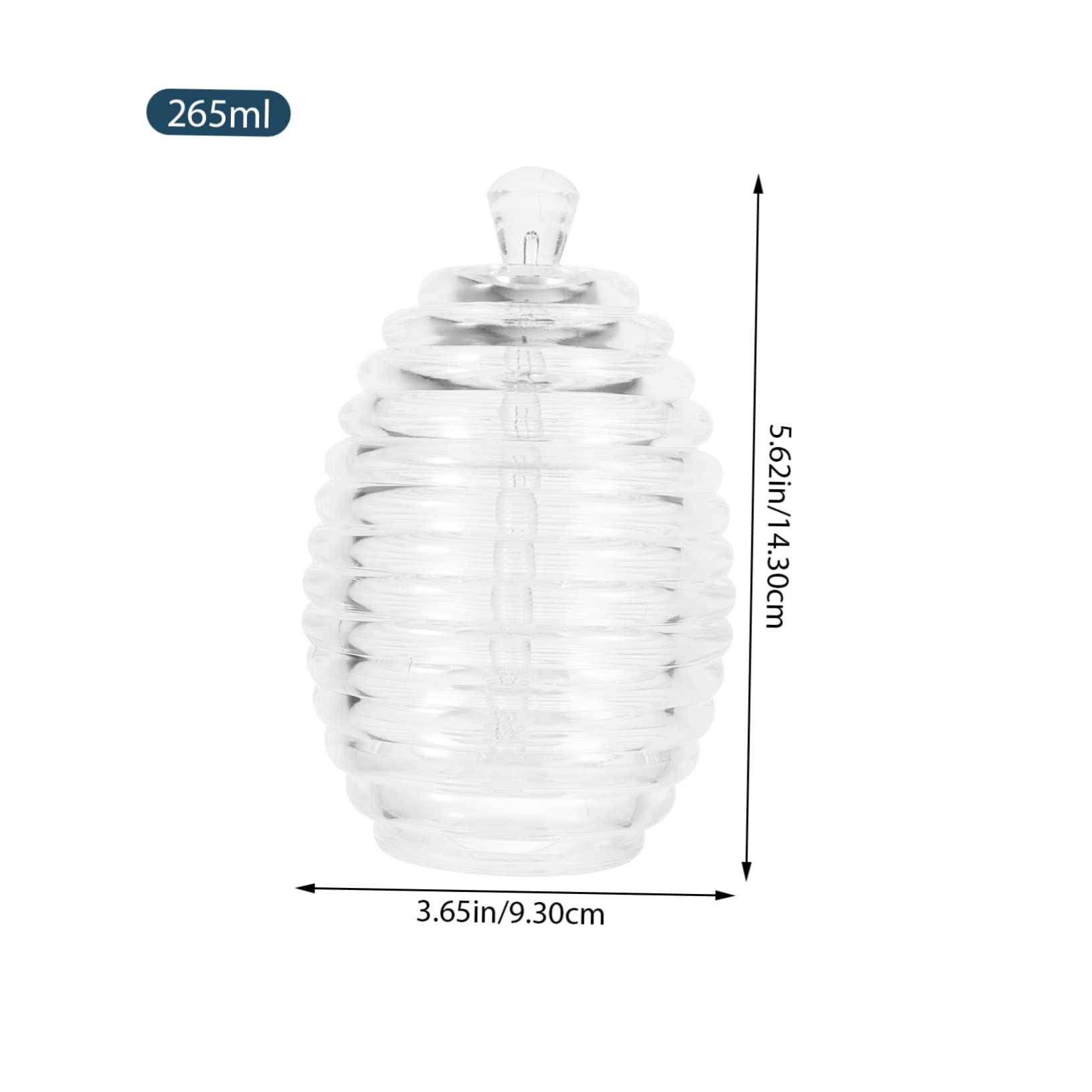 Honey Dispenser - Crown Tuscan - American Made - Mosser Glass USA (Hive/Bees)