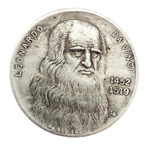 Vinci Coin Silver Coin Artisanat Collection Commémorative Collection De Pièces De Monnaie Commémorative Coins Commémoratifs Memorial Cadeau Cover