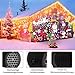 Projektor Weihnachten Aussen LED Projektionslampe für Weihnachtsdeko Weihnachtsmann Schneeflocken Weihnachtsbeleuchtung Outdoor Indoor Garten Fenster Wand Hof Party Dekorationen [Energieklasse A+++]