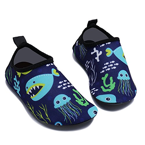 Vivay Toddler Kids Water Shoes Quick Drying Swim Beach Shoes Aqua Socks