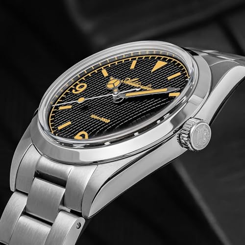 Image of ADDIESDIVE Quartz Watch for Men 36 MM Small Dial Analog Watch Waterproof 100 M Conves Crystal Stainless Steel