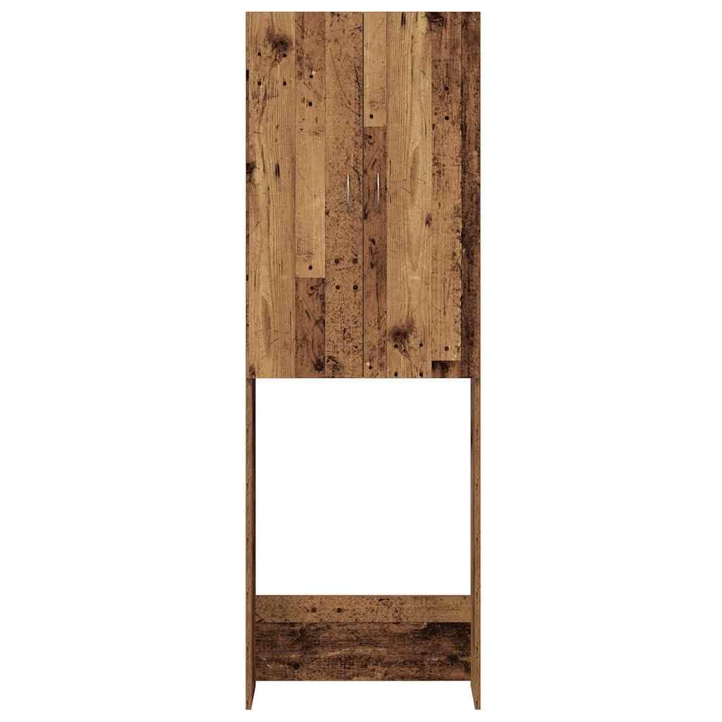 Armario para lavadora (madera, 64 x 25,5 x 190 cm)
