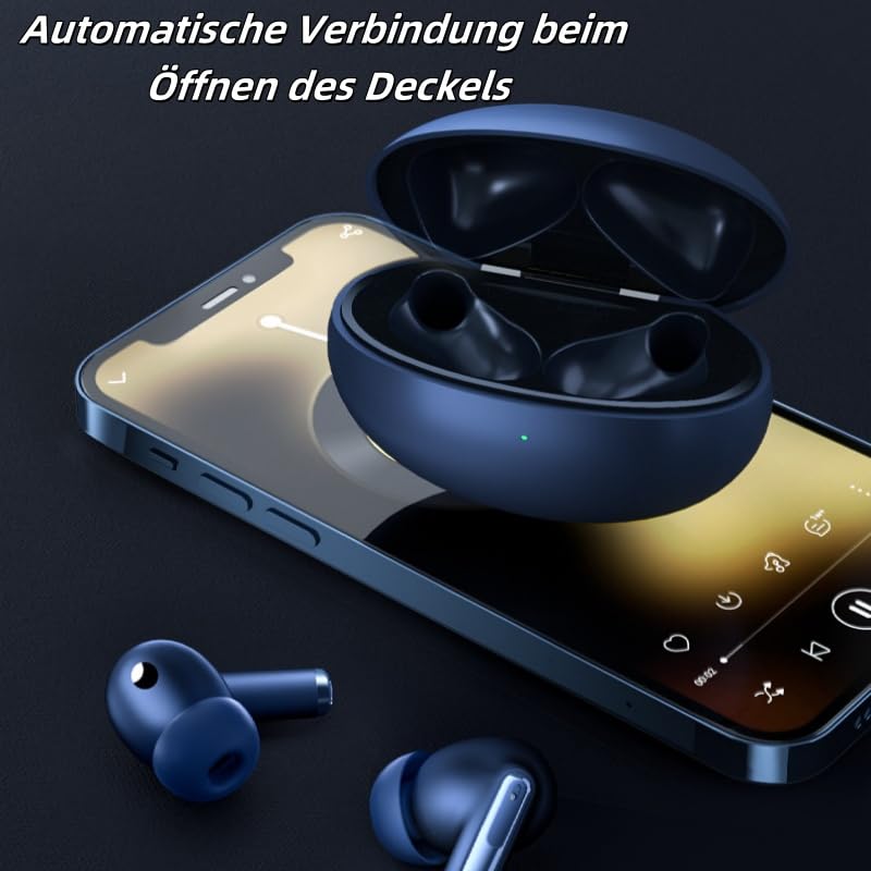 Sekoda Comfort max ohrhörer Wireless-Earbud, In Ear kopfhörer Bluetooth,Tiefer Bass, HiFi Stereo, herausragender Sound Touch Control