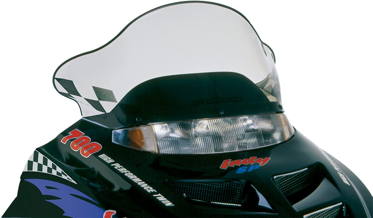 PowerMadd 11230 Cobra Windshield for Polaris Gen II - Tint with black checkers - Mid height