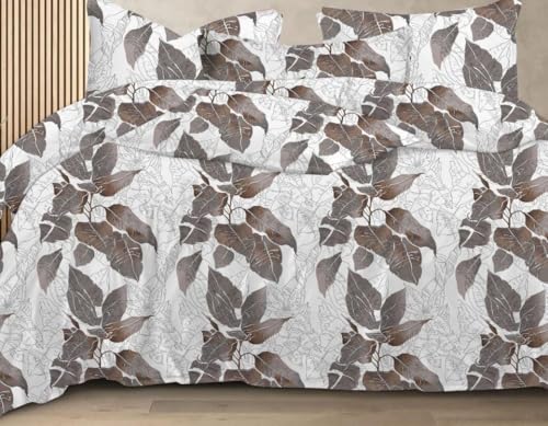Image of The Royal King Collection 350 TC King Size Bedsheet with 2 King Size Pillow Covers| Beautiful Designer Flat Sheet | Luxury Soft Sheet (3pcs Set) |108x108 inches. (Multicolor-6607)