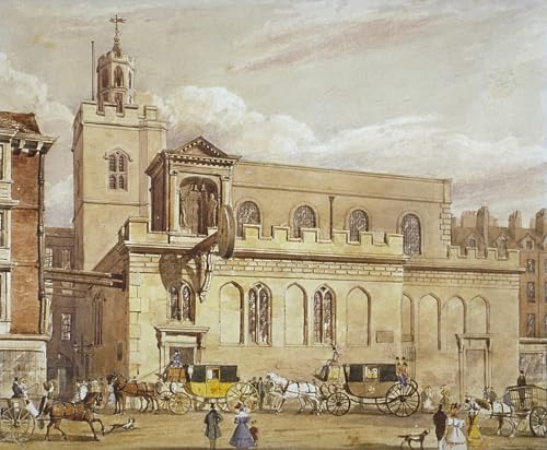 Lienzo decorativo de la Iglesia de San Dunstan por Talbot Bury para pared de dormitorio, 60x90cm