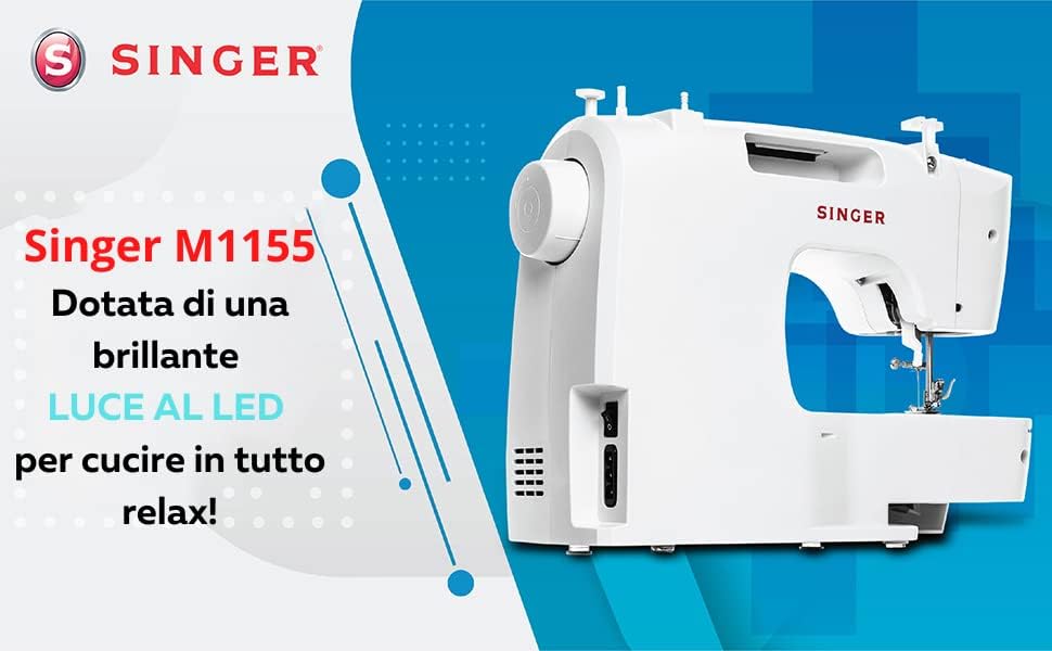 SINGER M1155 Sewing Machine with LED light feature