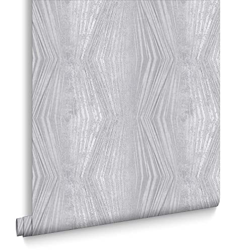 Boutique Silver Vermeil Stripe Wallpaper