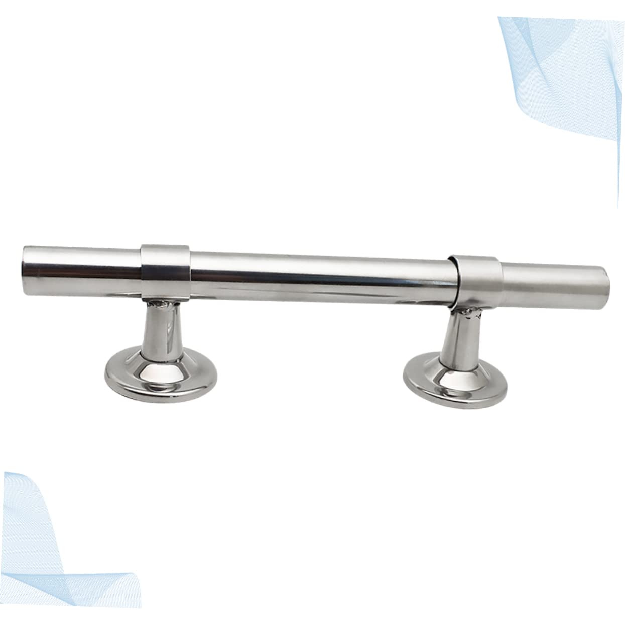 Lurrose Stainless Steel Security Door Handle Adjustable Spacing Durable Grab Bar for Home Office and Shop Use for Cabinet Cupboard and Door Decoration