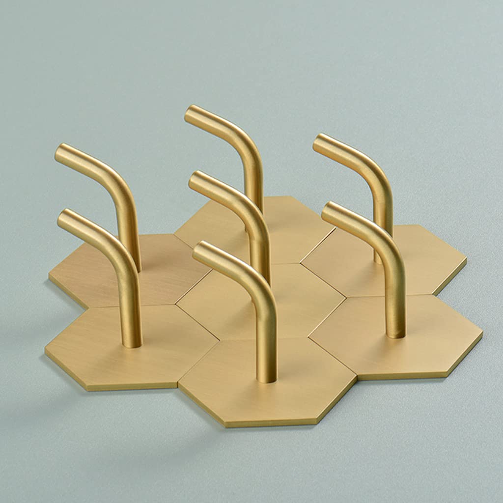 Gancio appendiabiti da parete in ottone resistente, ganci decorativi in metallo per appendere cappotti e cappelli, ganci per asciugamani per bagno, ganci per abbigliamento per camera da letto chiave A