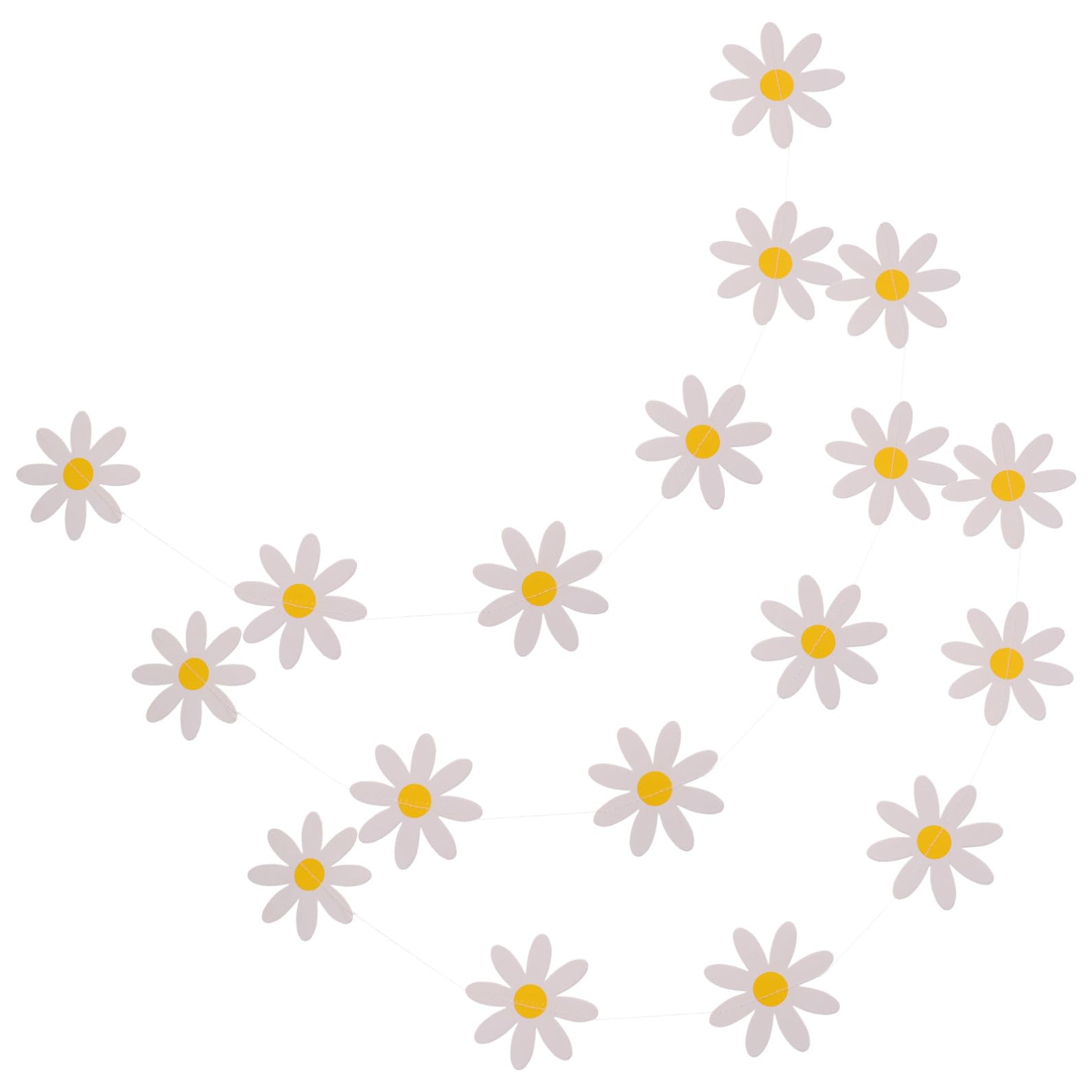 Toyvian 15 Sztuk Mała Stokrotka Ciągnie Flagę Dekoracje Wiosenne Dekoracje Artystyczne Dla Dzieci Zaopatrzenie Firm Urodziny Baner Imprezę Wiszący Garland Wiosenny Motyw Baner