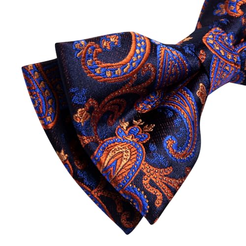 Image of YourTies Bow Ties for Men Pretied Bowties Solid Color Satin Bow Tie Formal Business Tuxedo Wedding Party Prom