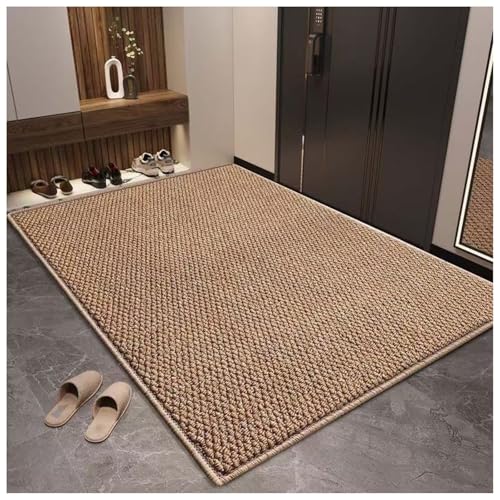 Genérico Alfombras For Sala De Estar, Alfombra De Entrada, Alfombra For Puerta Interior, Alfombra Grande De Sisal, For Cocina, Comedor, Pasillo, Oficina(Camel,80x120cm/31x47in)