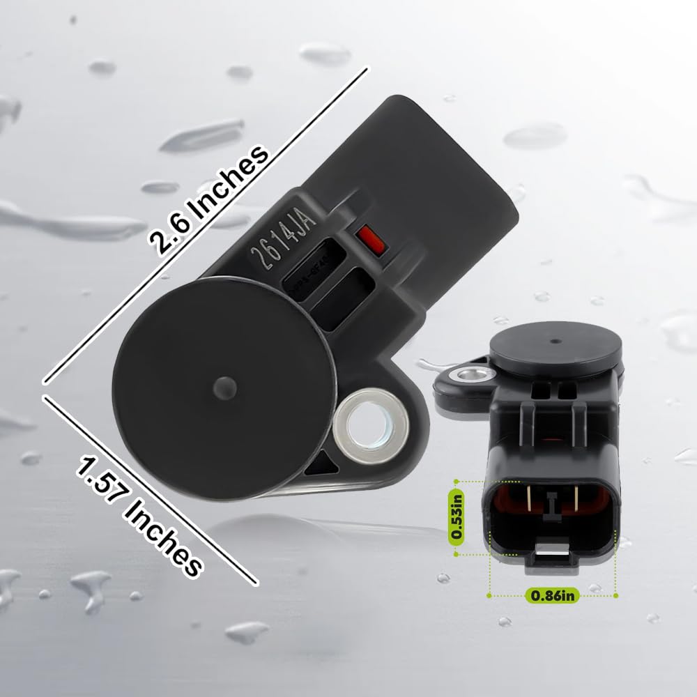 Camshaft Position Sensor (Long Type) Compatible with Hyundai Sonata Santa Fe Tucson Genesis G70, Kia Optima Sorento Sportage Stinger 2.0L 2.4L 2015–2021 | Replace# 24360-2GGB0, 24360-2GGA0