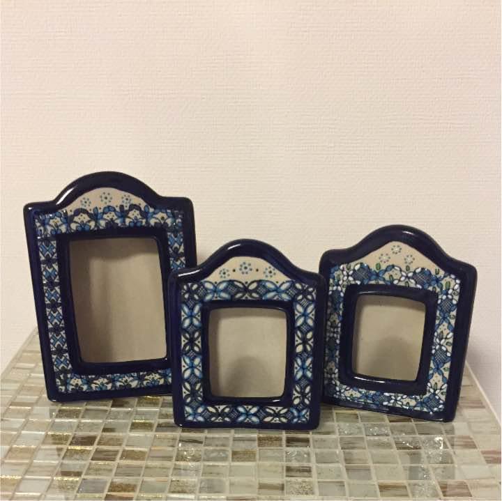 メキシコ セルビン焼き 写真立て　３つセット メキシコ セルビン焼き 写真立て 3つ セット メキシコ セルビン焼き