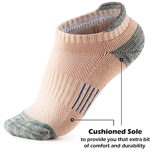 Gonii Ankle Socks Womens Running Athletic No Show Socks Cushioned 5-Pairs #TOP4