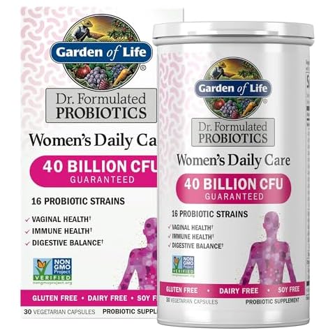 Garden of Life Dr. Formulated Women's Daily Care 30 Capsules 40 Billion CFU 16 Strains Vaginal Health, Immune Health, Digestive Health Cover