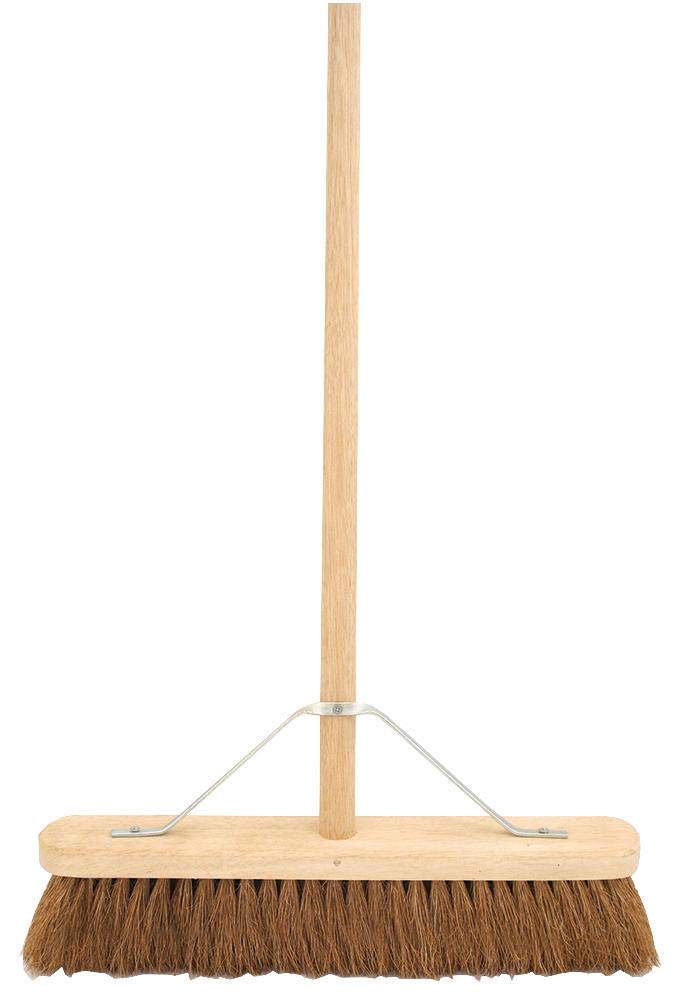 Cepillo de 18 pulgadas, suave, plataforma de coco + mango, herramientas de cepillos